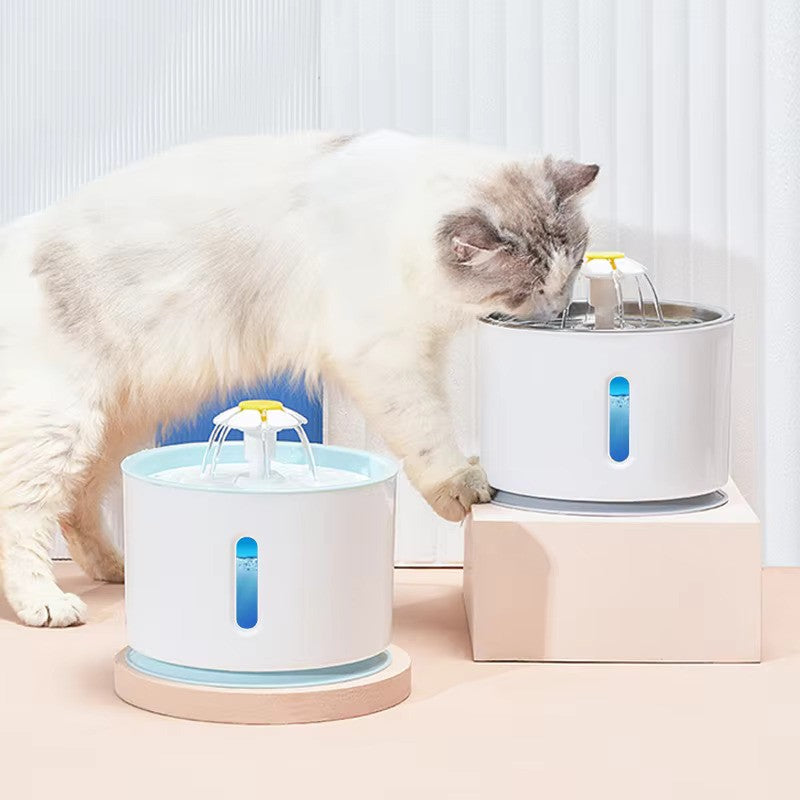 2.4L Cat Water Fountain with LED & USB Farm City Pets