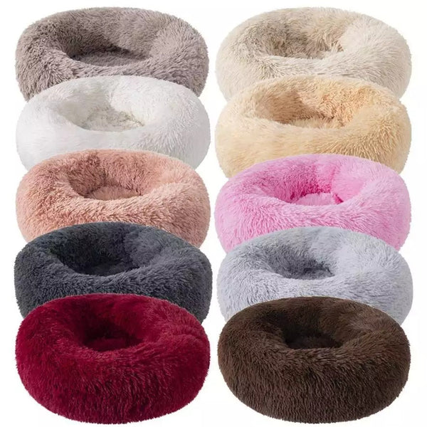 New colours! Soft Fluffy Round Pet Bed