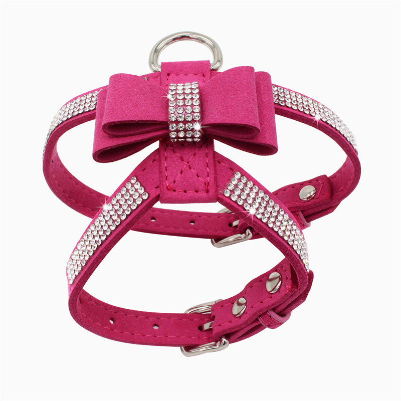 Blingy Bow Harness + Leash