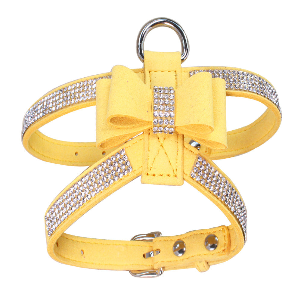 Blingy Bow Harness + Leash