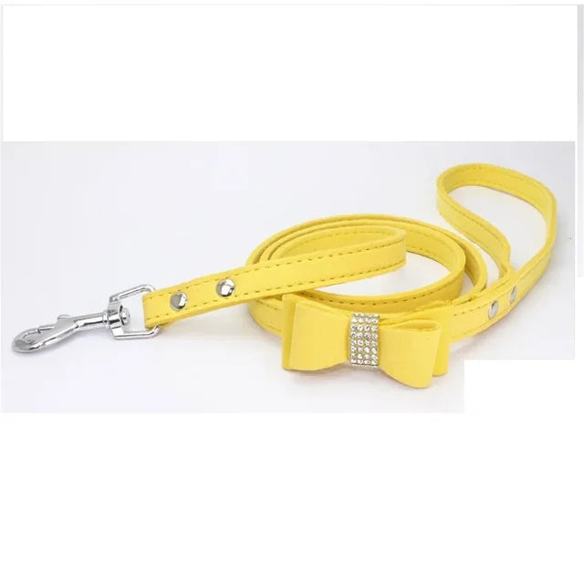 Blingy Bow Harness + Leash