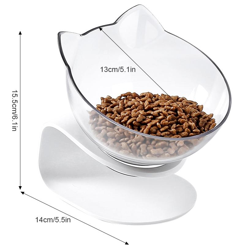 Single Raised Cat Ear Bowl - Farm City Pets