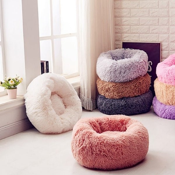 Soft Fluffy Round Pet Bed - Farm City Pets