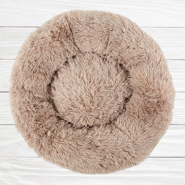 Soft Fluffy Round Pet Bed - Farm City Pets